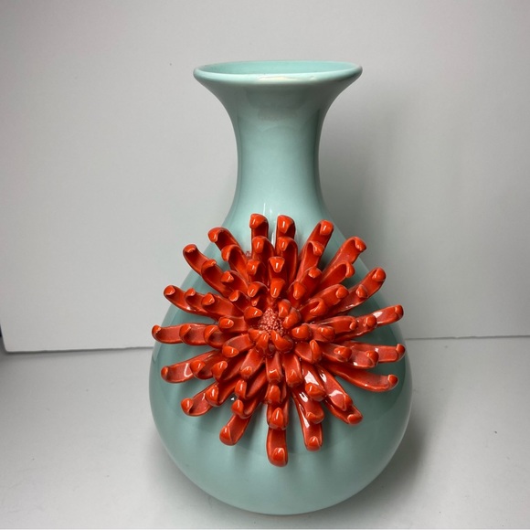 Anthropologie Accents Anthropologie Celadon Chrysanthemum Applied